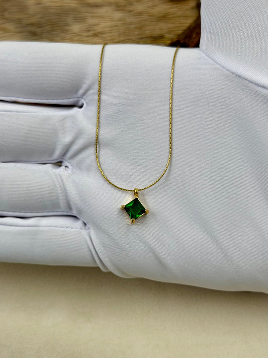 Minimal Chain Pendant worn styled with traditional outfit