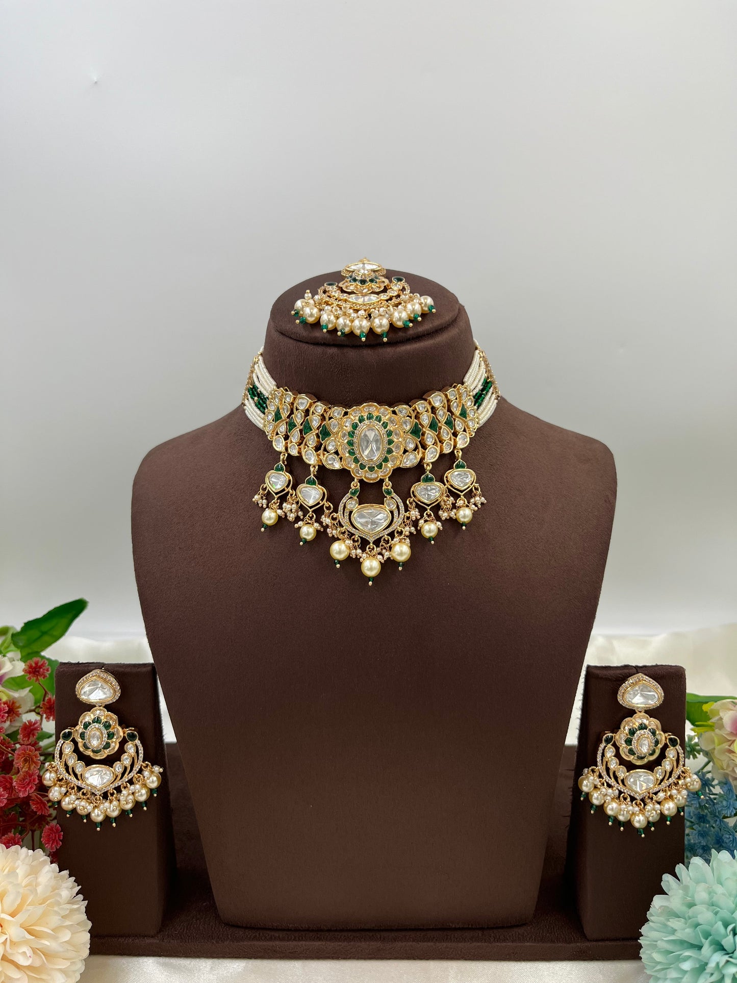 Darbaar Premium Moissanite Kundan Necklace