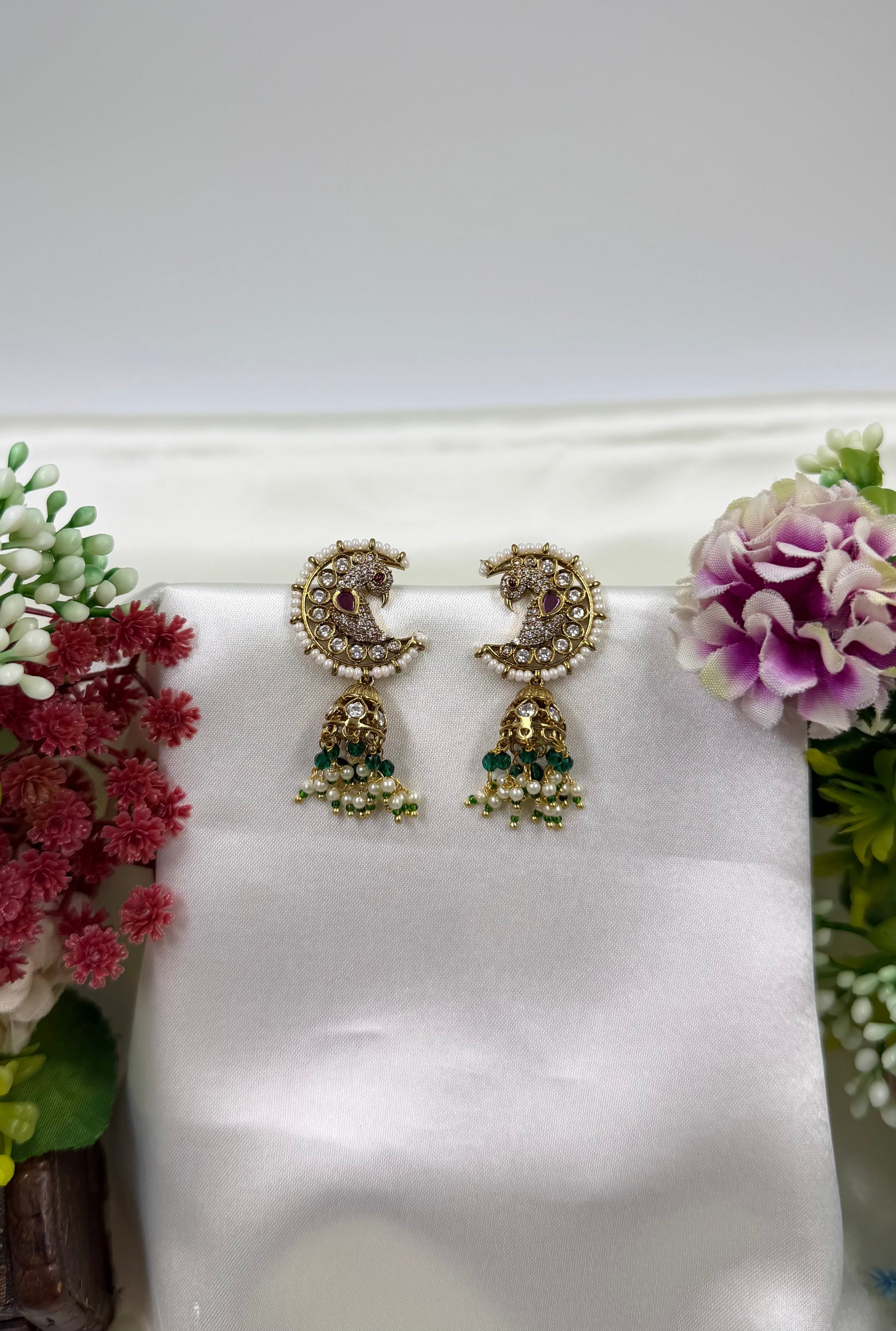 Tanvi Earrings full product photo on plain background