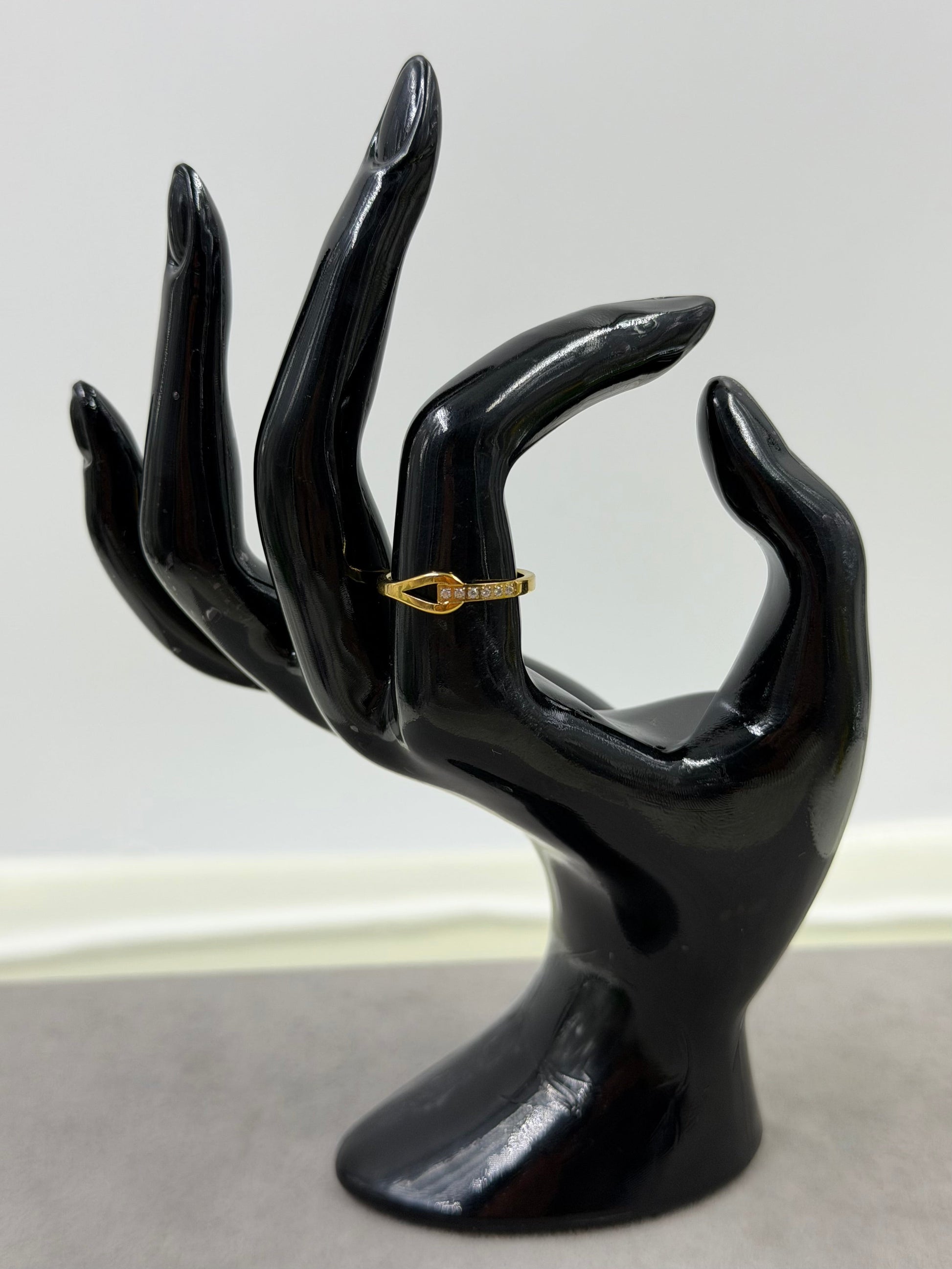 Cecily Finger Ring worn styled with traditional outfit