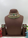 Soverian Kundan Choker Necklace Set close-up view