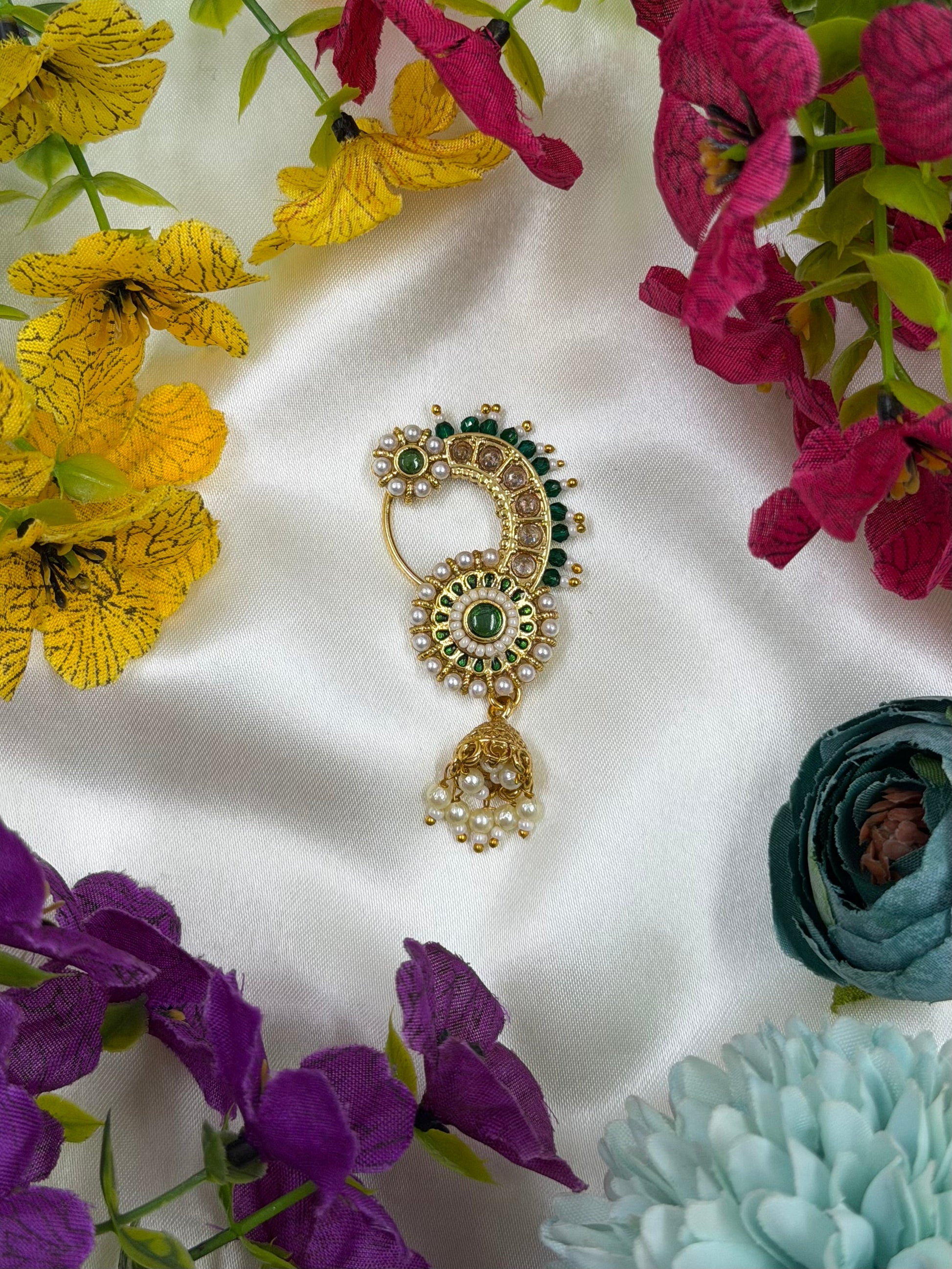 Devika Nose Ring close-up view