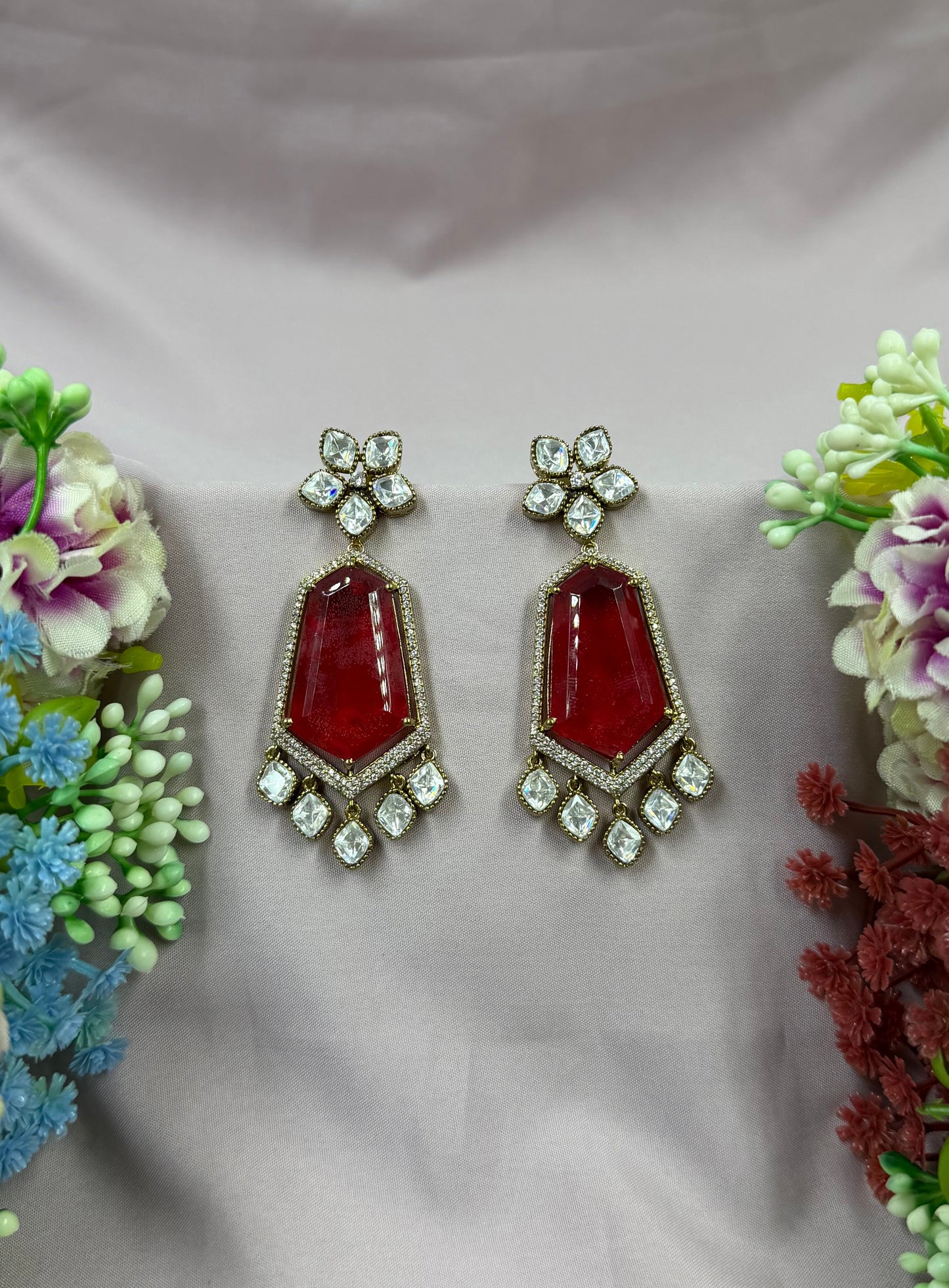 Zoe Victorian Moissanite Earring
