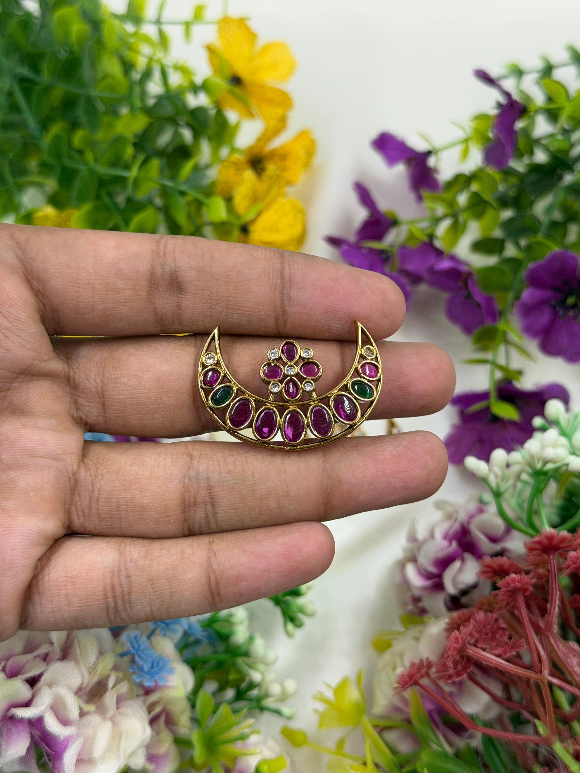 Shruti Hair Pin worn styled with traditional outfit