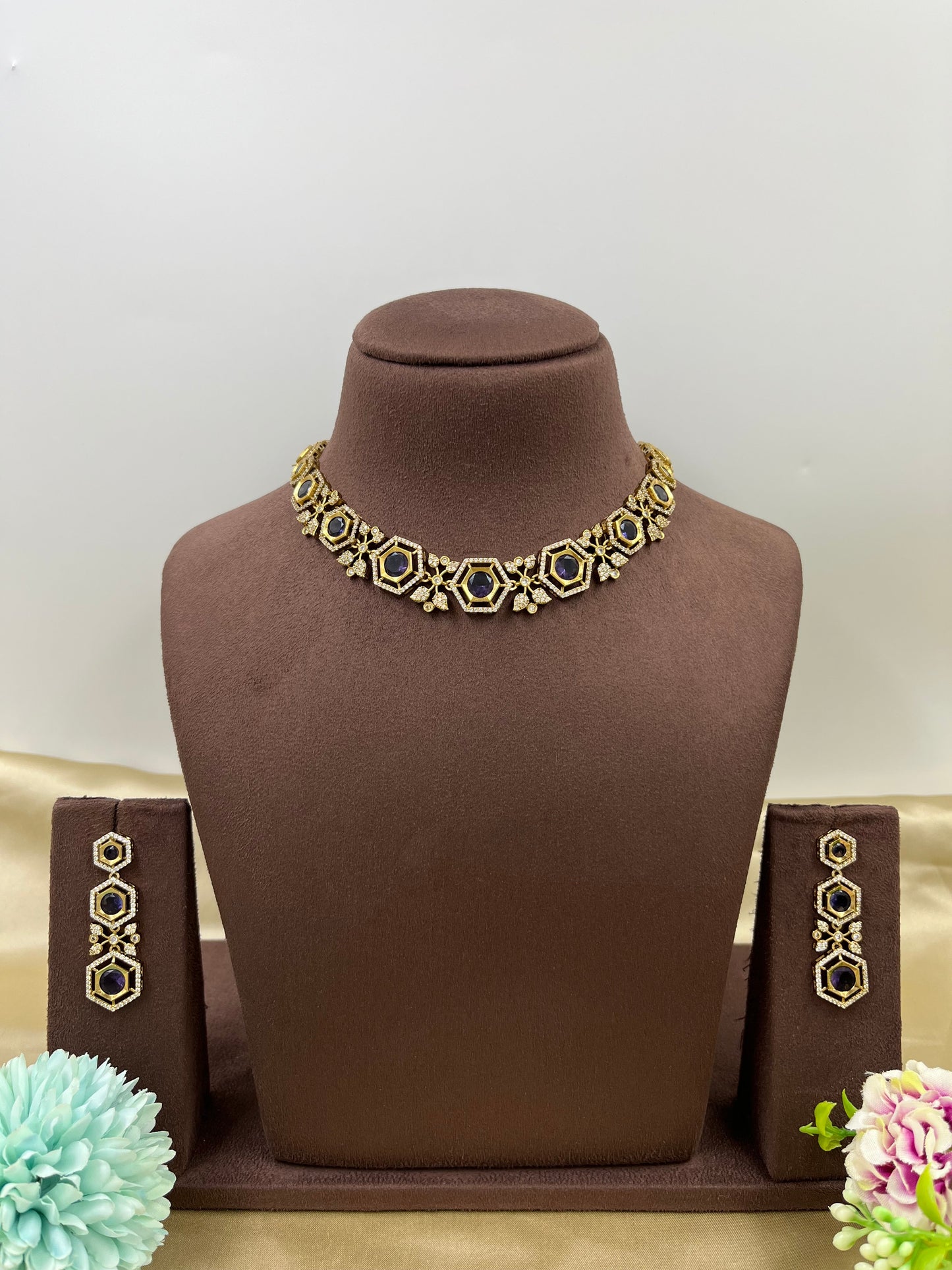 Royal Hexa Amethyst Ad Necklace