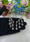 Kaira Earrings worn styled with traditional outfit