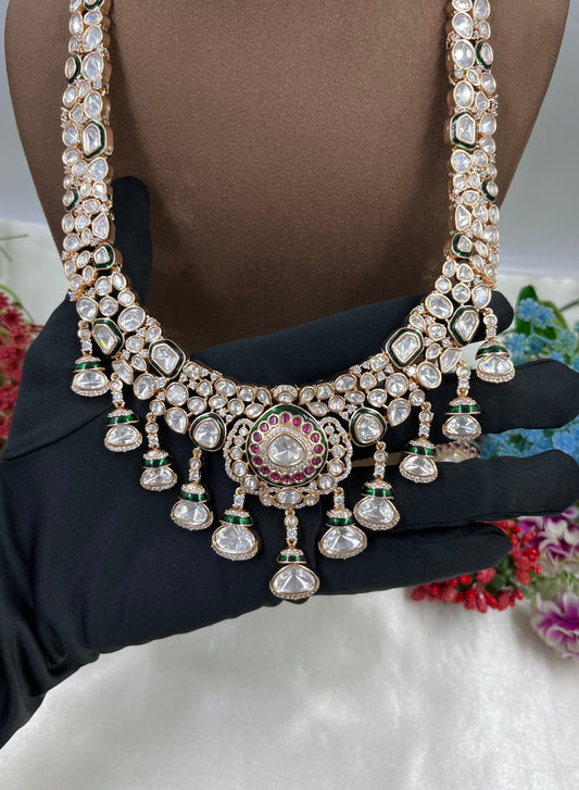 Rizvi Long Necklace Set worn styled with traditional outfit