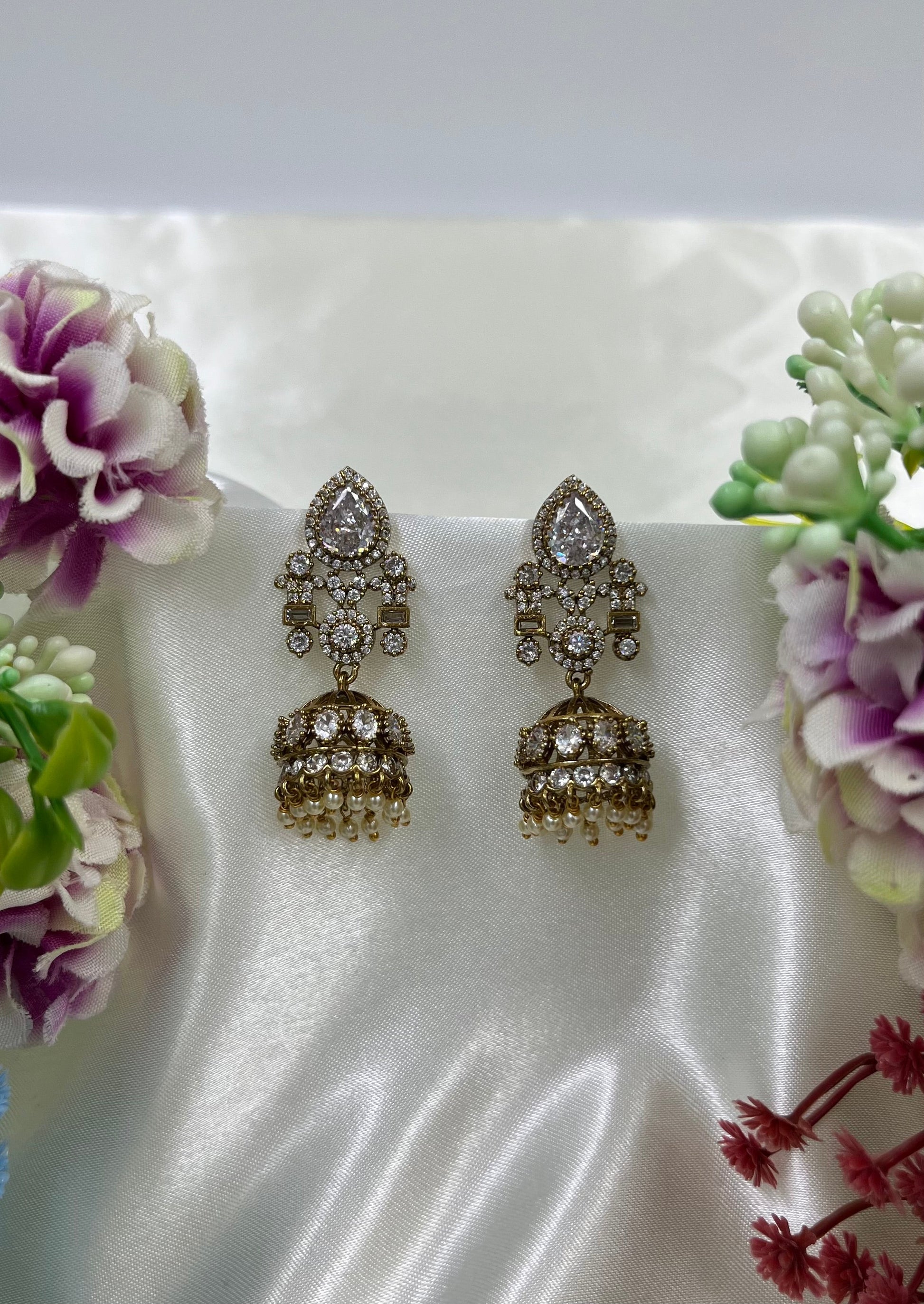 Ria Victorian Earrings close-up view