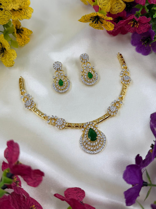 Falak Tow Tone Hasli Necklace