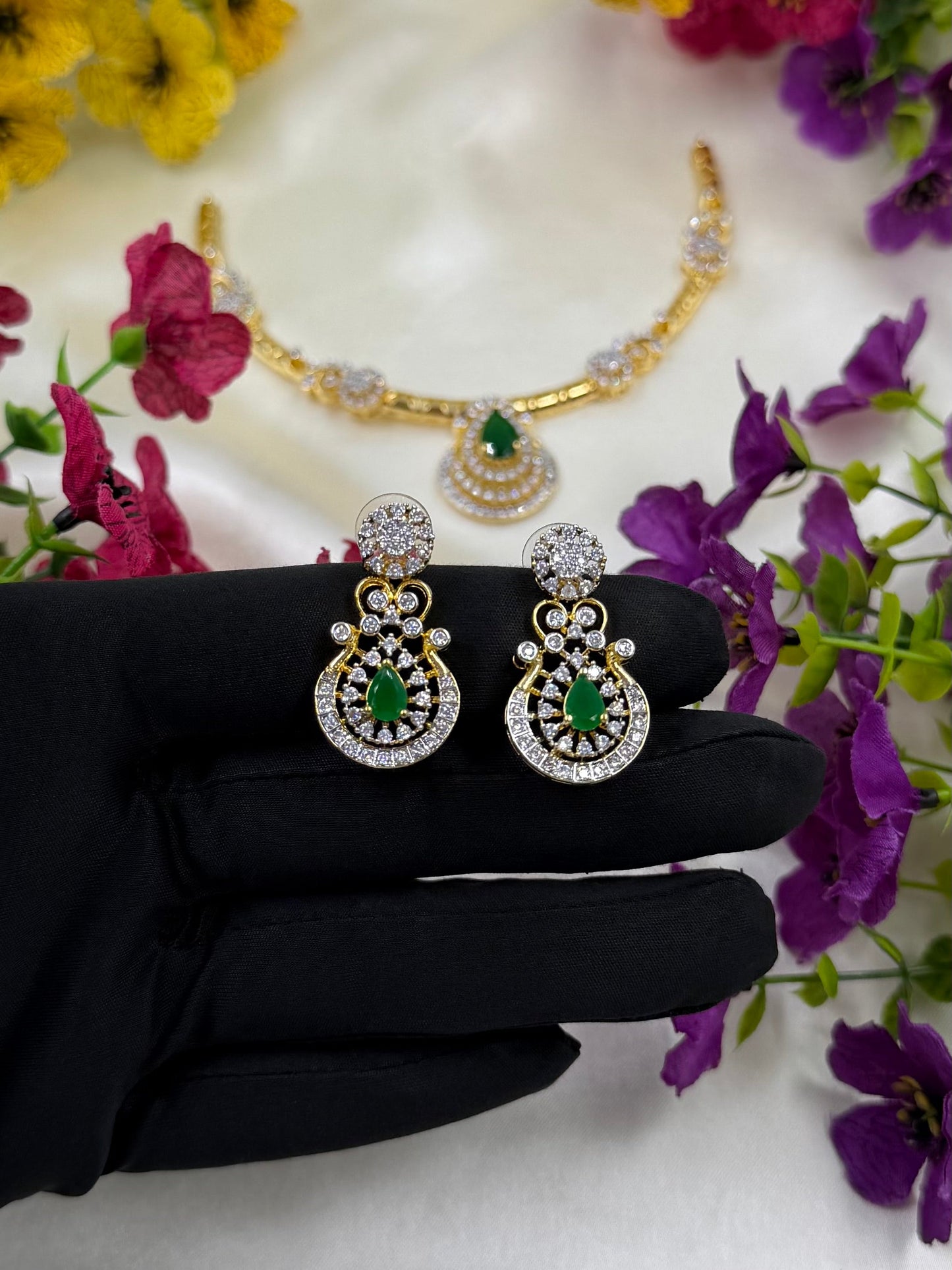 Falak Tow Tone Hasli Necklace