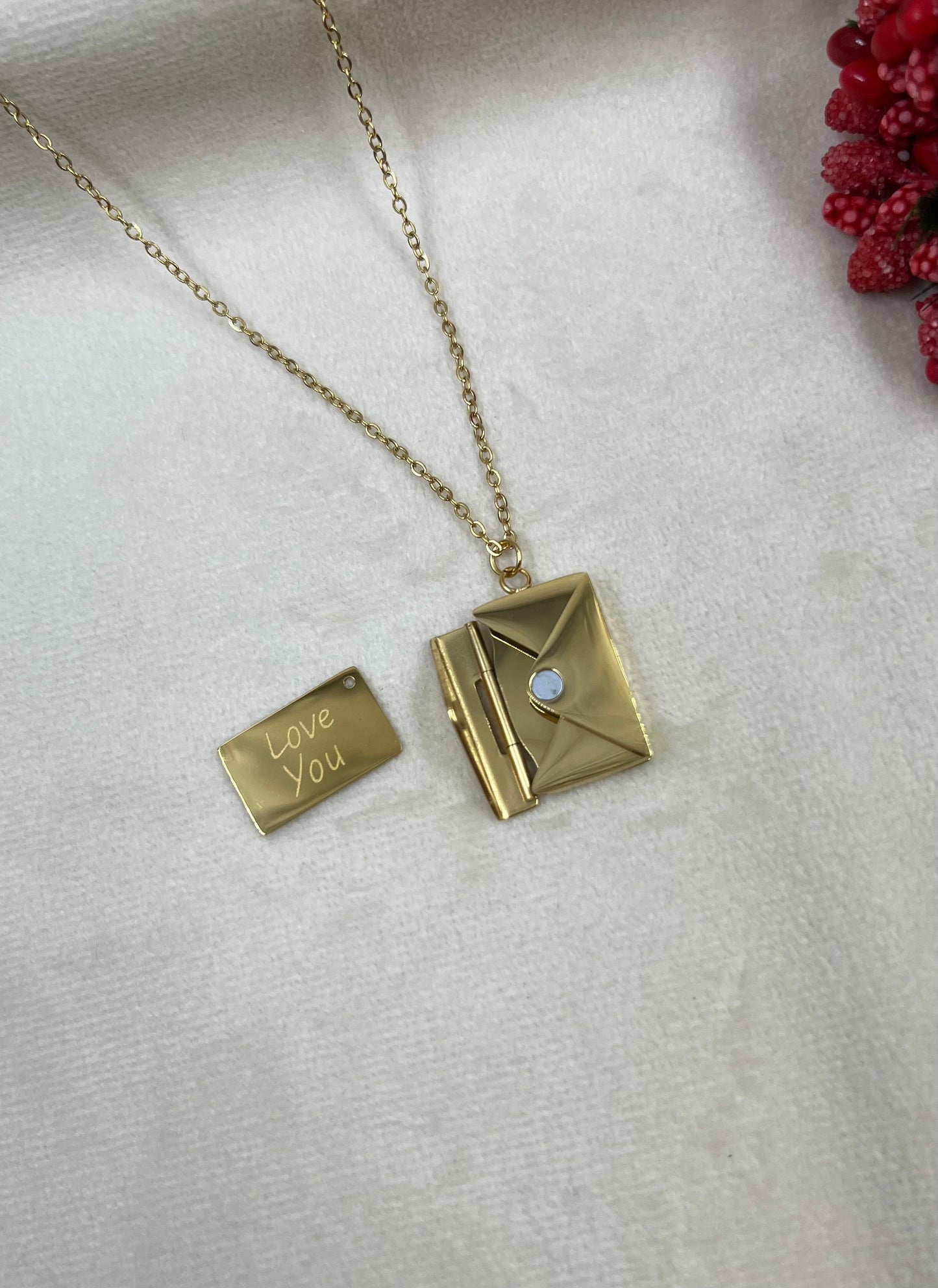 Love You Gold Necklace
