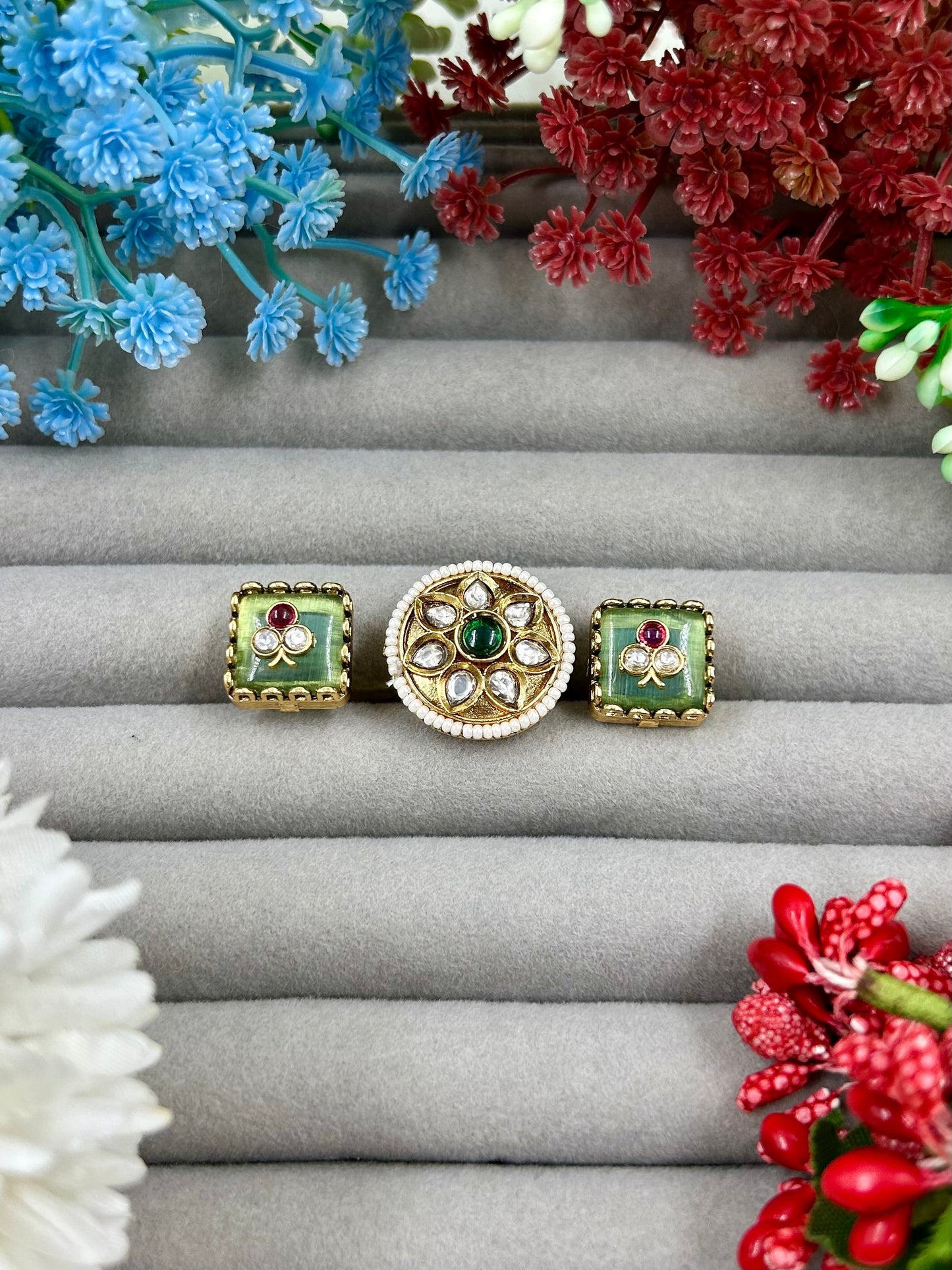 Rohini Heritage Two Finger Ring