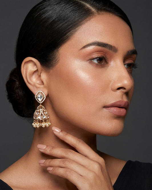 Alka Moissanite Premium Jumka