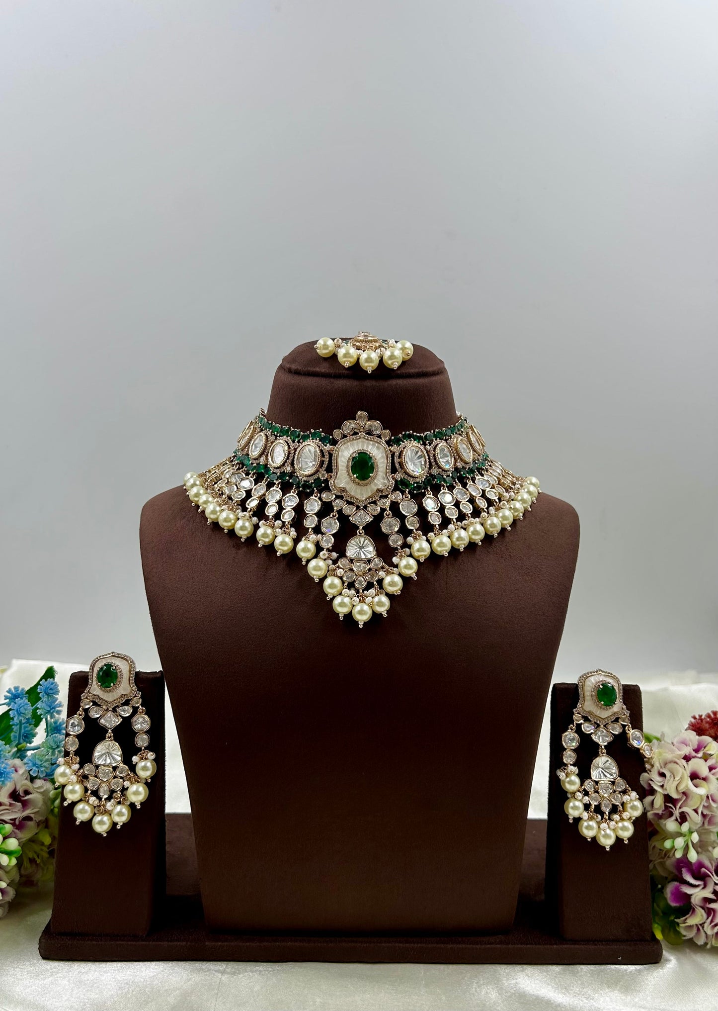 Preeti Moissanite Premium Necklace Set