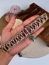 Rutzz Kundan Choker Necklace Set close-up view