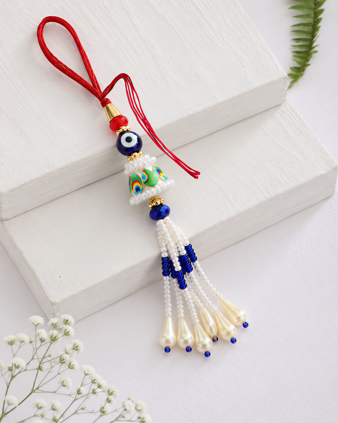 Mor Rakhi close-up view