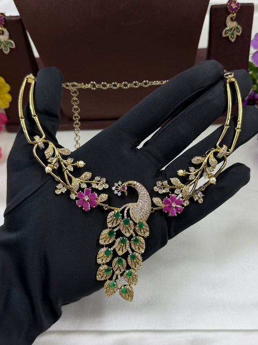Multi Necklace Set detail shot showing Victorian work