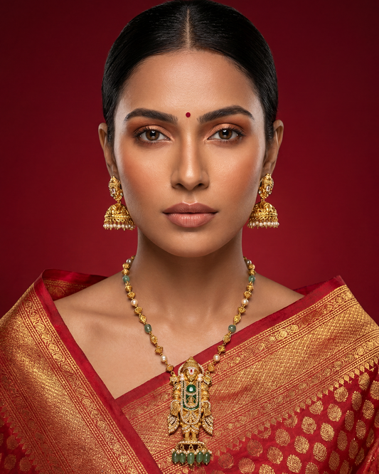 Sridevi South Indian Temple Necklace