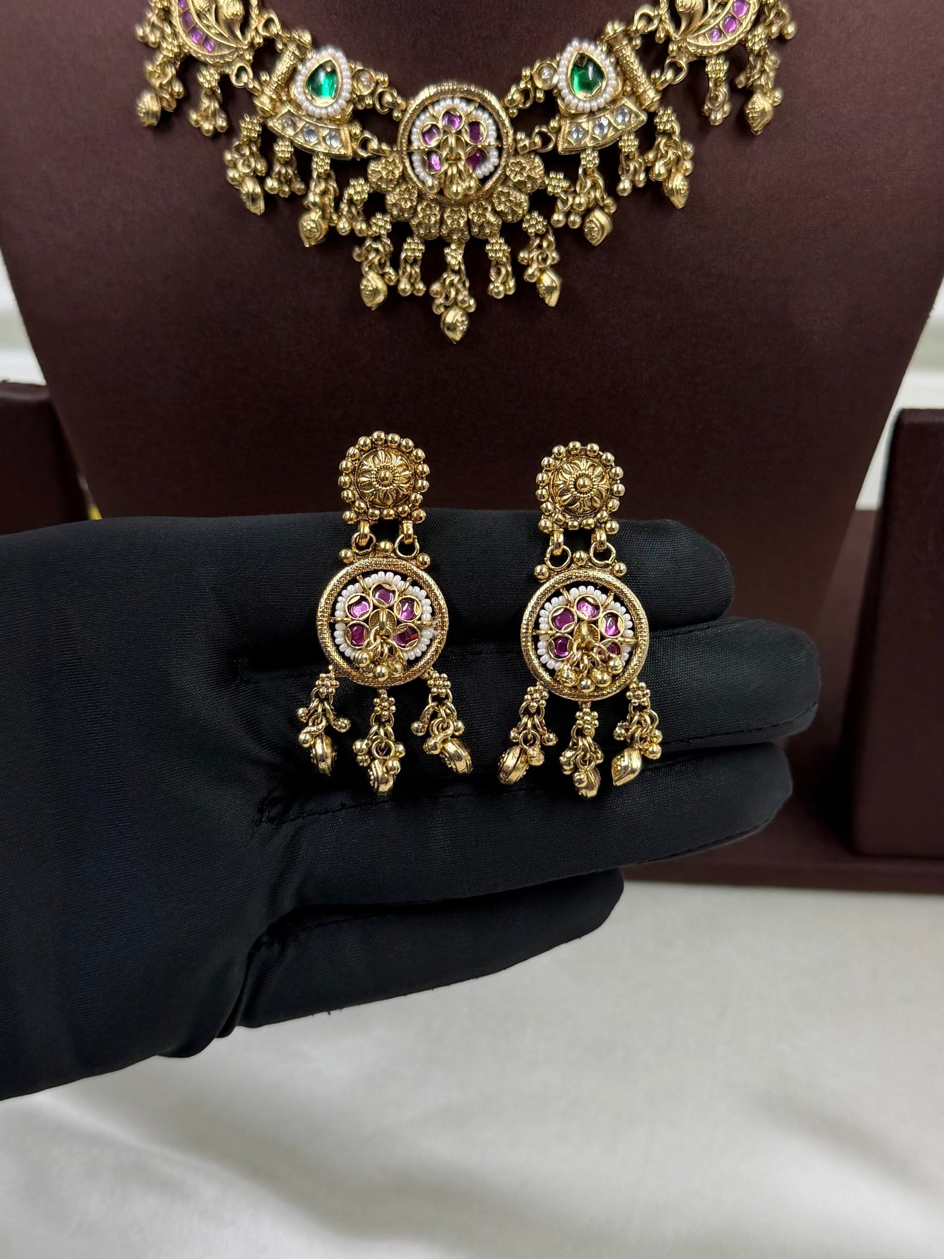Unnati Necklace Set full product photo on plain background