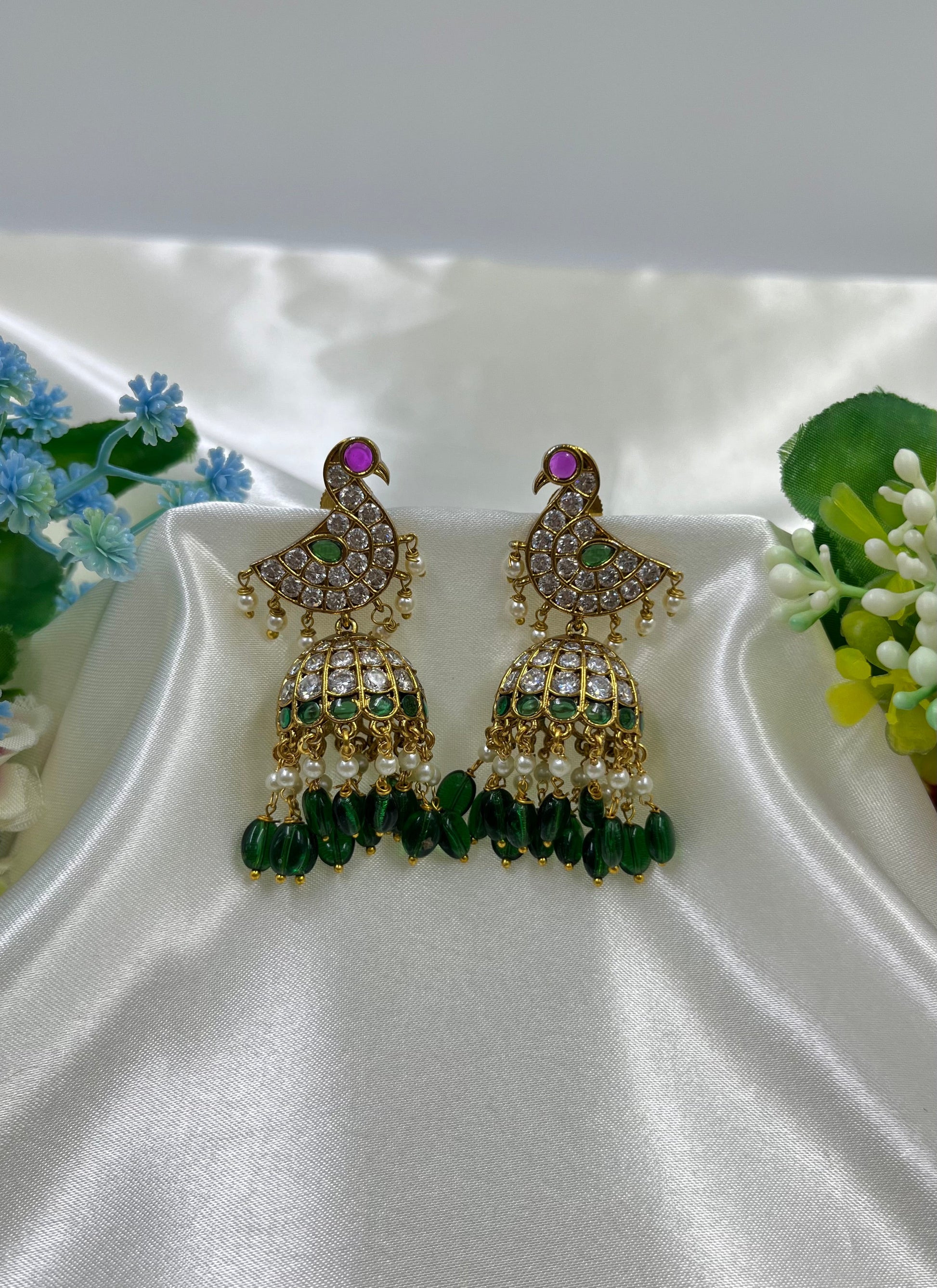 Rachi Earrings worn styled with traditional outfit