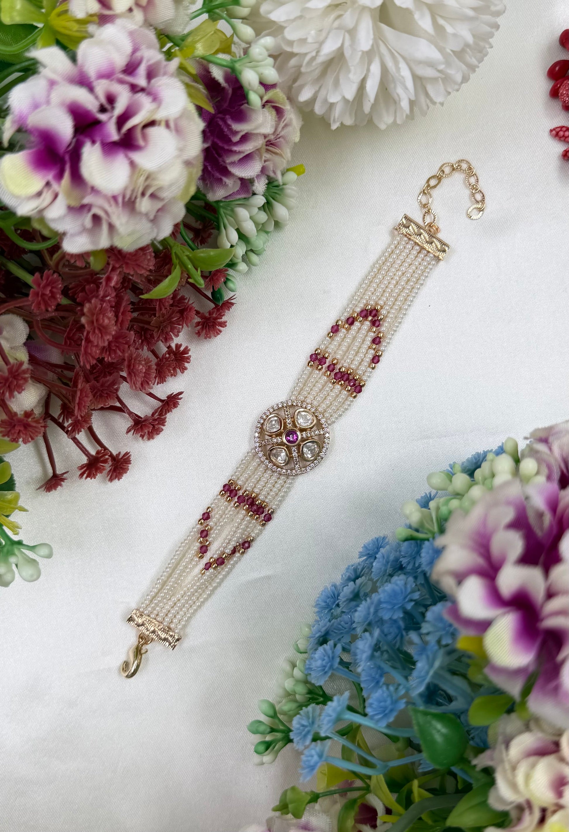 Multi Bracelet detail shot showing intricate work