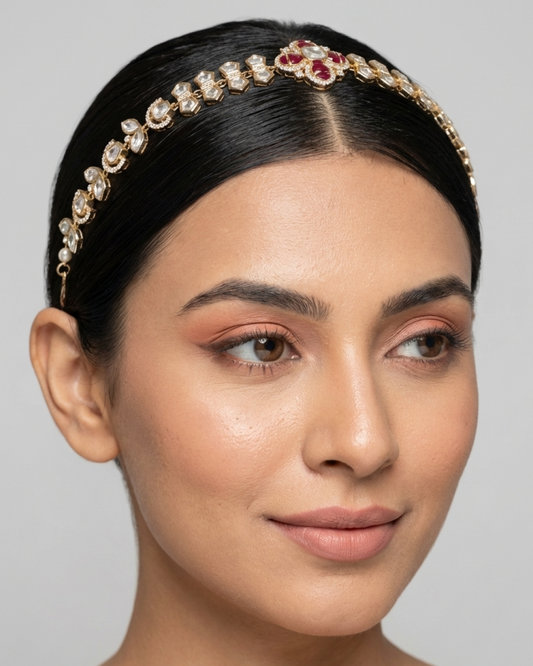 Aarna Moissanite Sheesh Patti