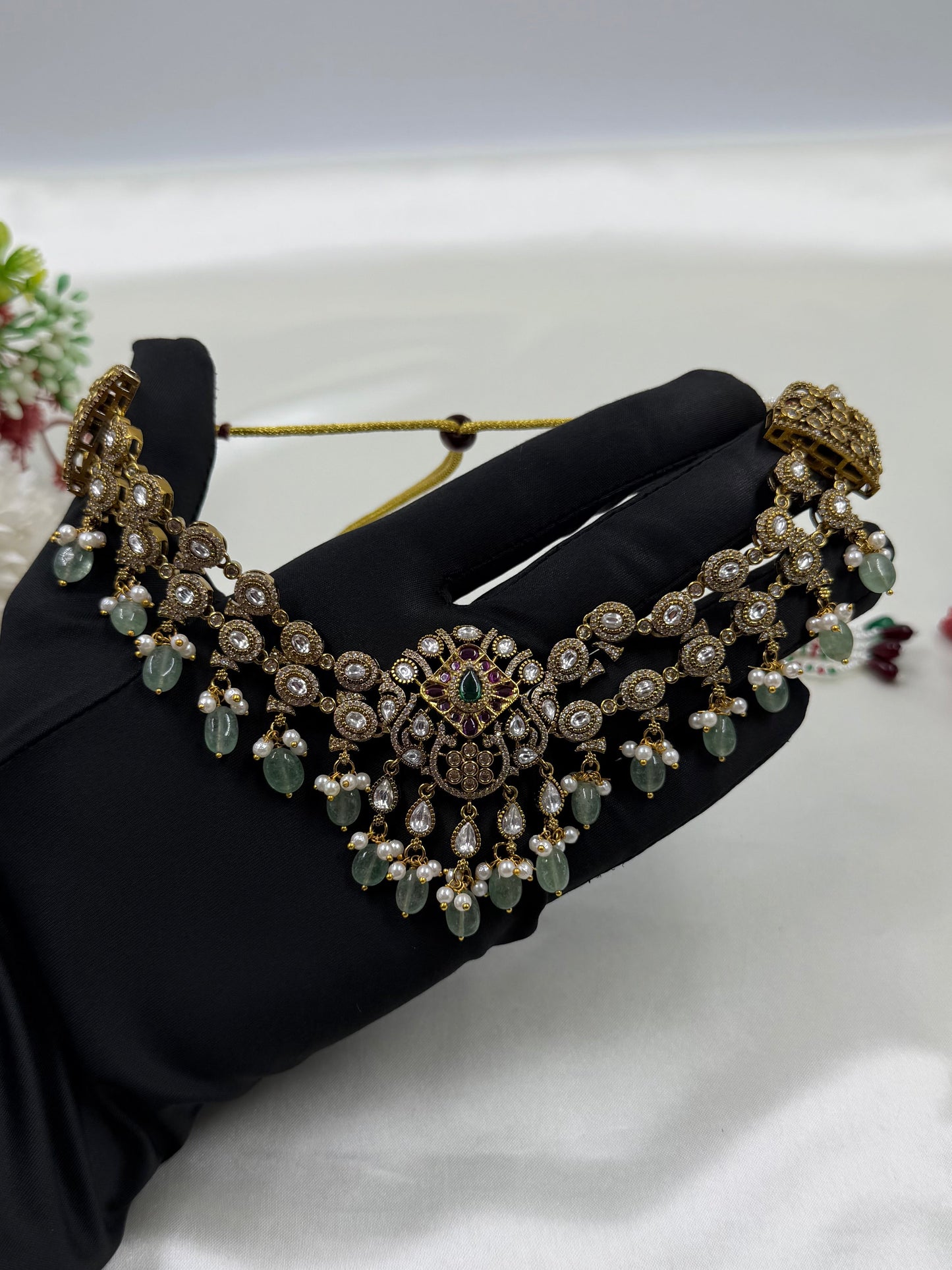 Alicia Victorian Traditional Choker Necklace