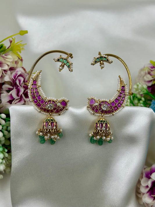 Jasmin Earrings worn styled with traditional outfit