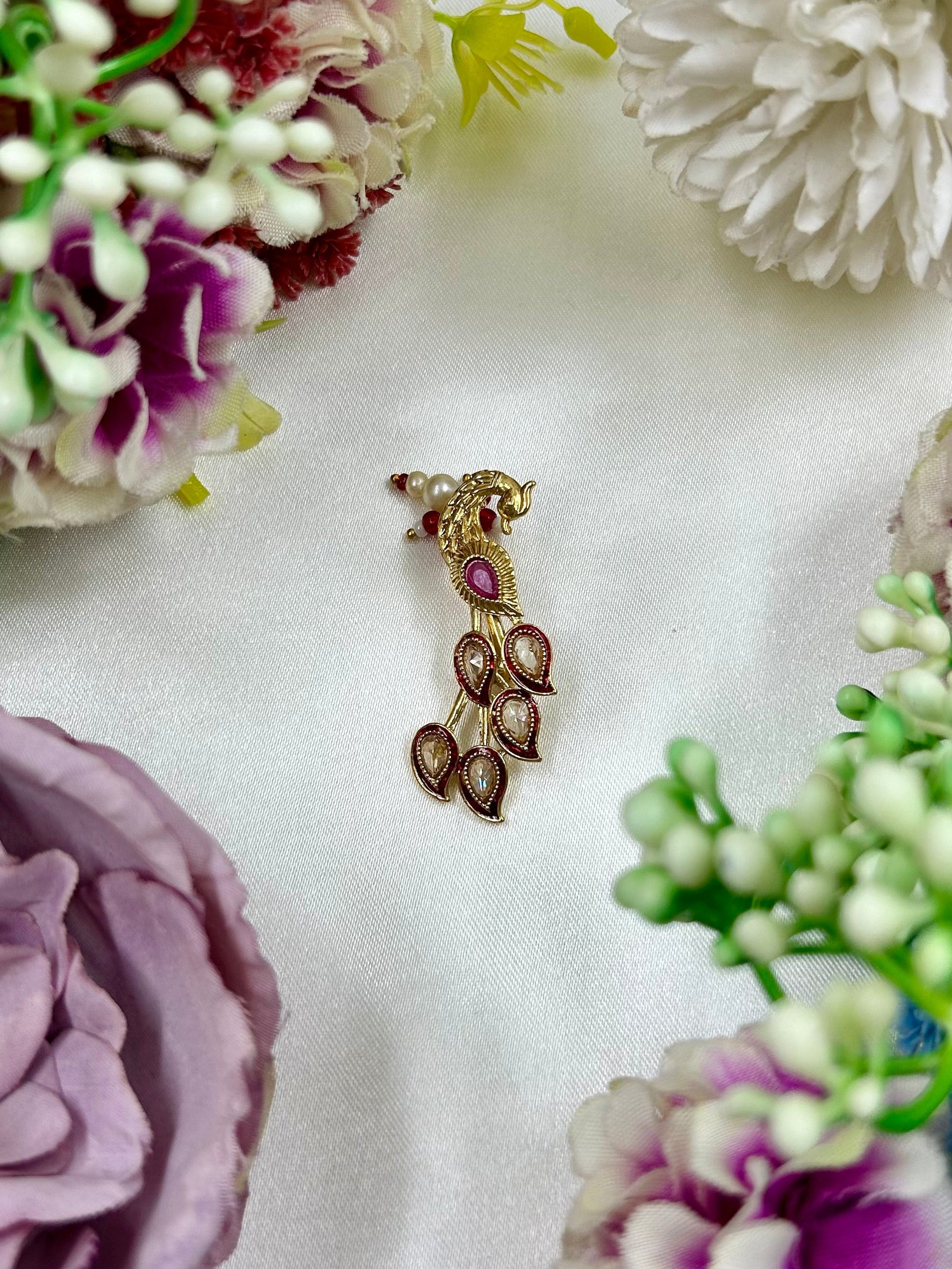 Green Nose Ring detail shot showing intricate work