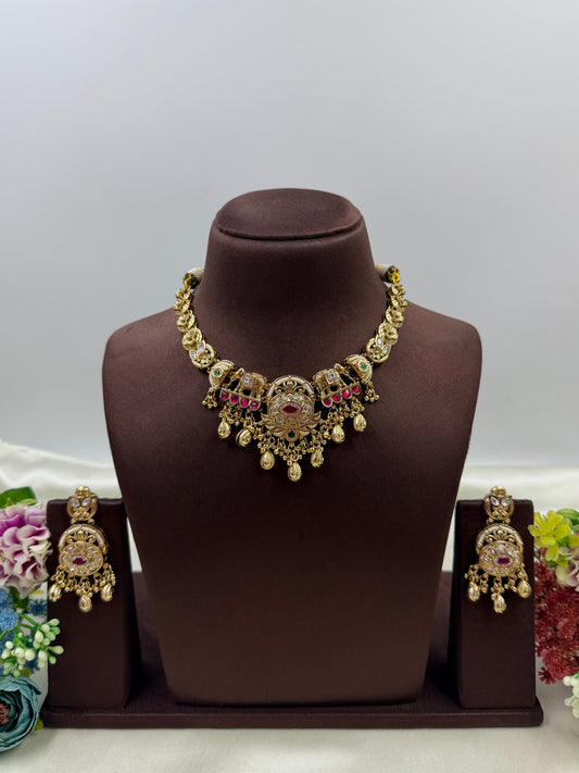 Sneha Heritage Necklace Set close-up view