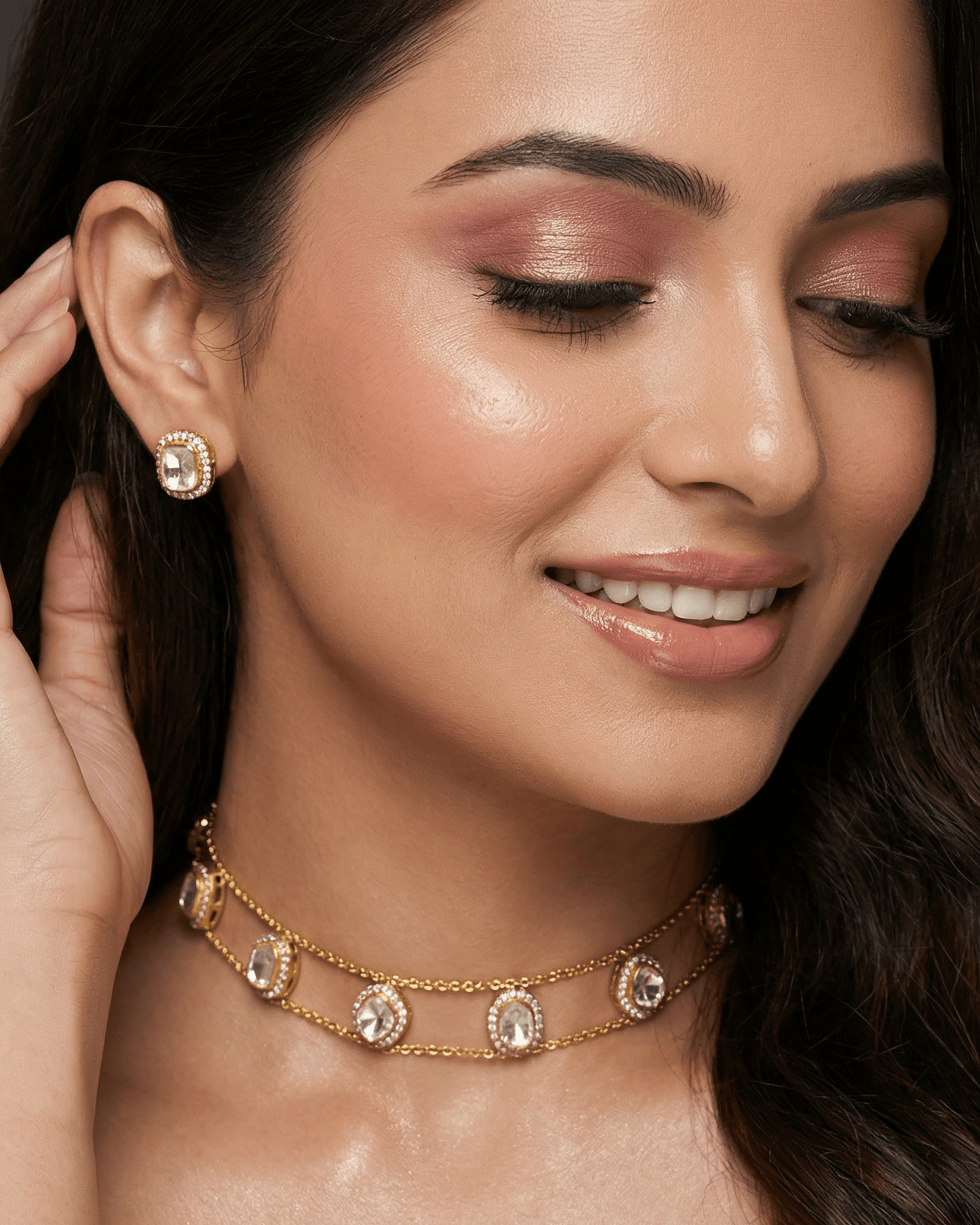 Polki Kundan Delicate Chokar.