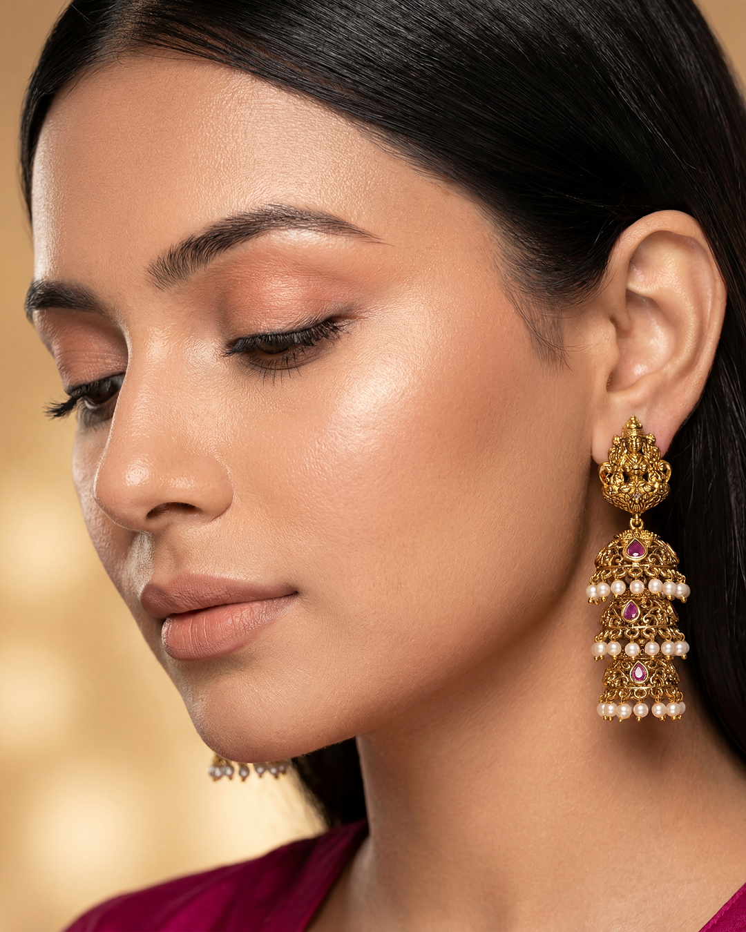 Anika South Indian Temple Earring