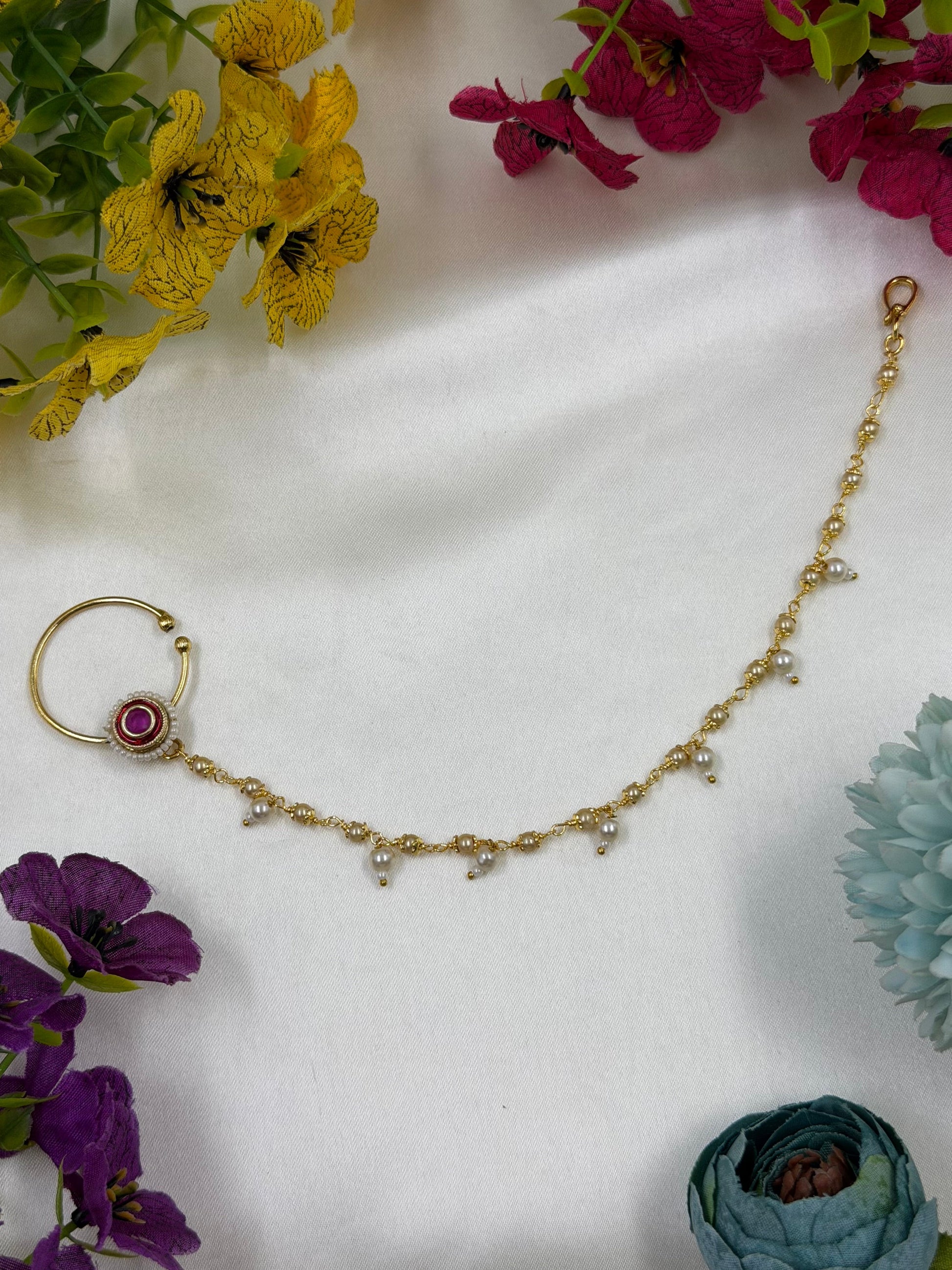 Sushila Nose Ring worn styled with traditional outfit