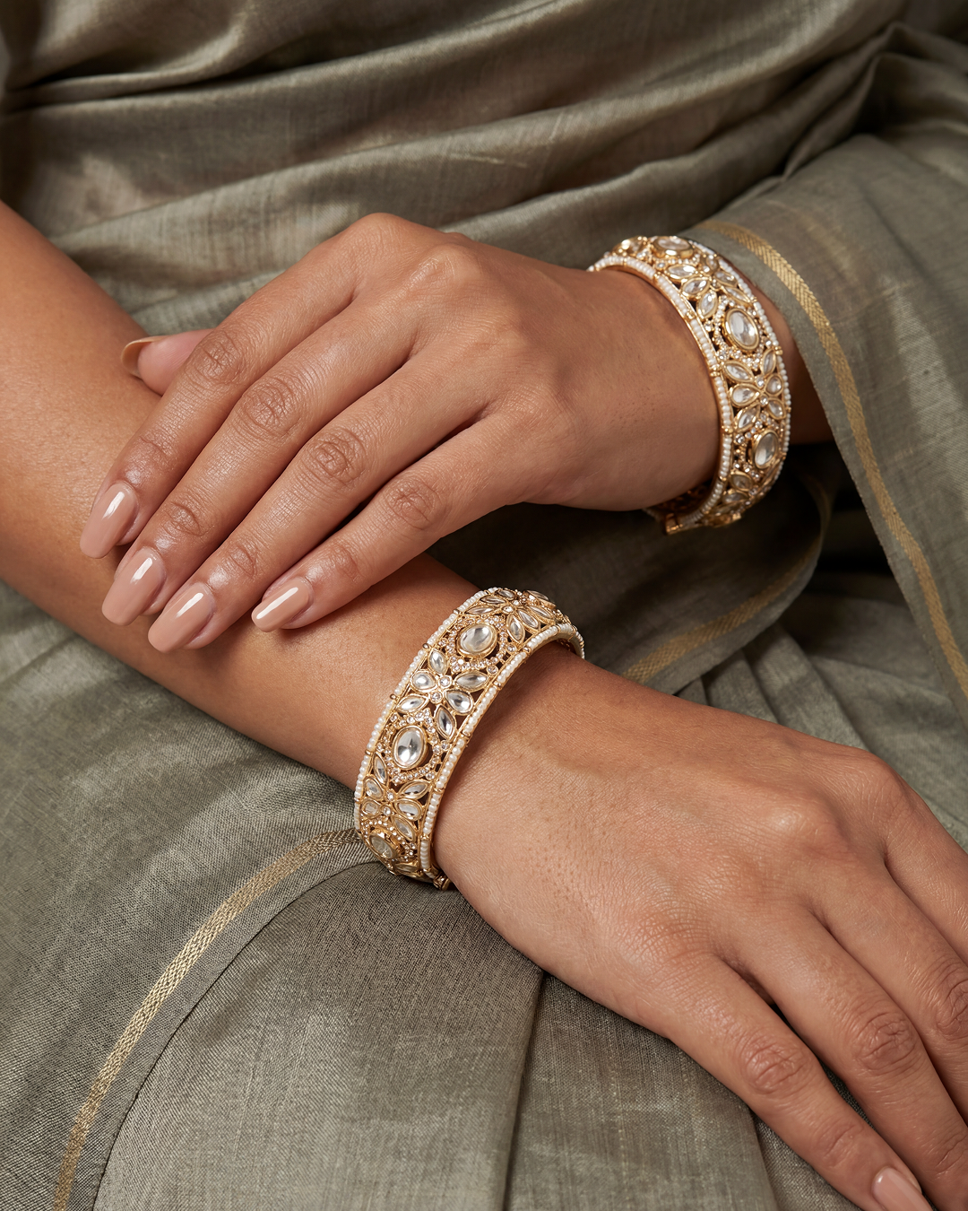 Indu Moissanite Bangles (Openable)