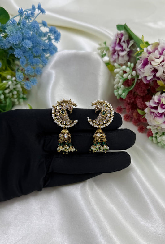 Tanvi Earrings worn styled with traditional outfit