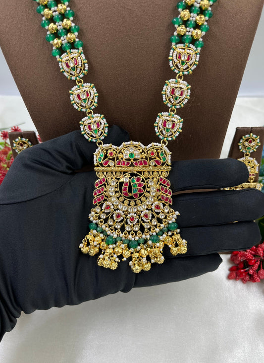 Devyani Pachi Kundan Long Necklace