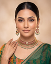 Madhavi Necklace Set close-up view