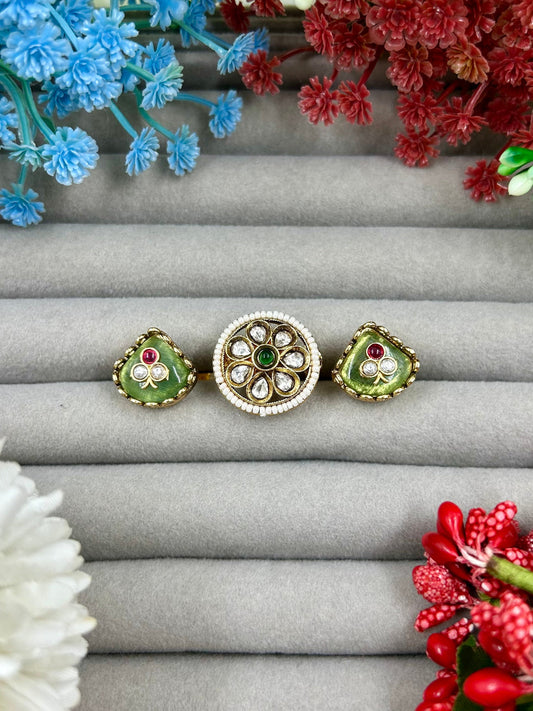 Kavita Heritage Two Finger Ring