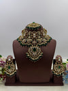 Kundan Choker Necklace Set close-up view