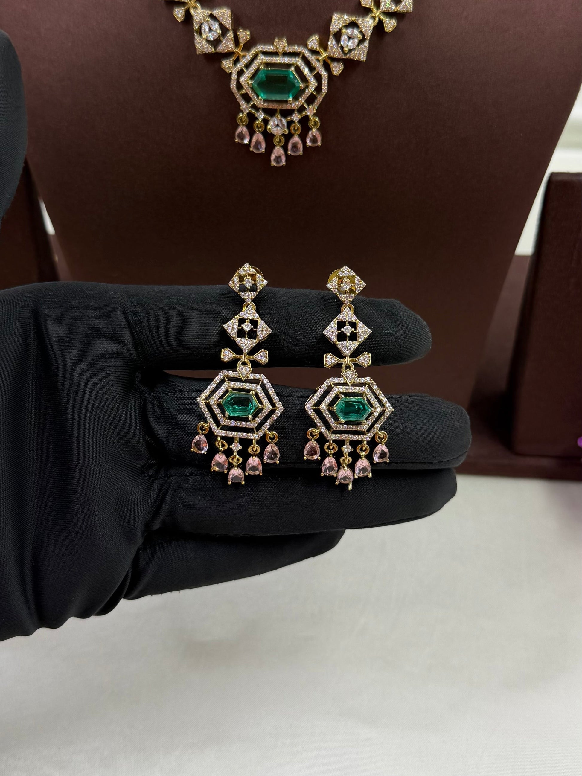 Hema Necklace Set full product photo on plain background