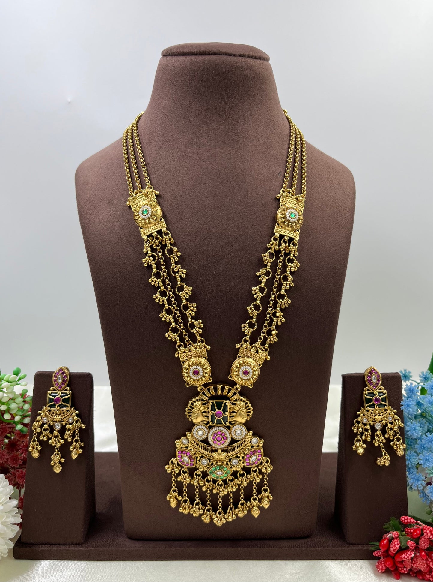 Aditi Heritage Long Necklace Set