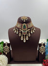 Sachi Moissanite Choker Necklace Set close-up view