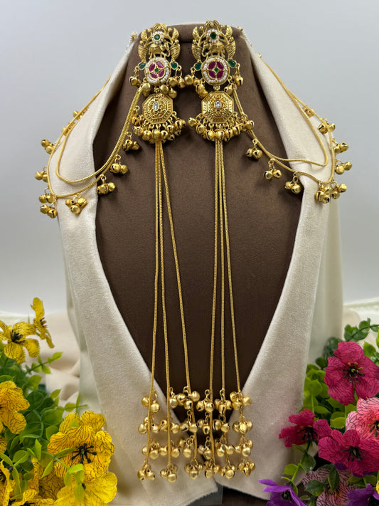 Myra Kashmiri Earing With Earchain