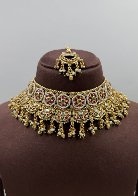 Vedanti Heritage Choker Necklace Set