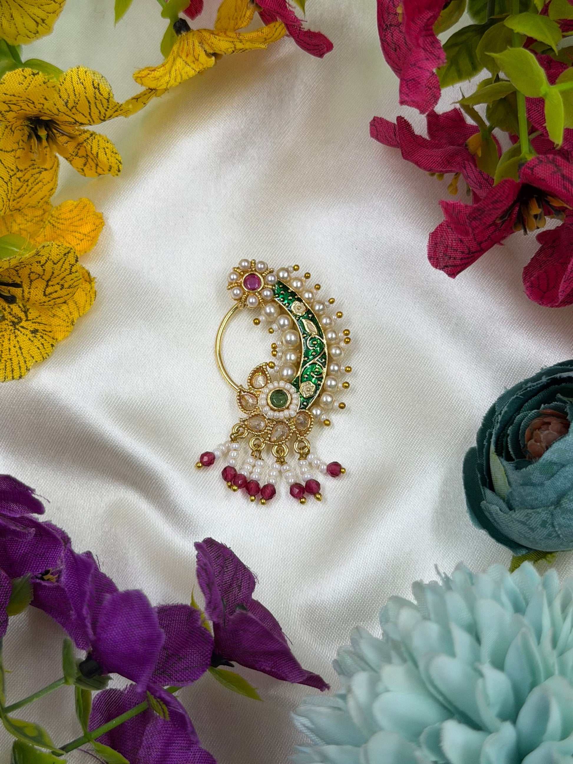 Malini Nose Ring close-up view
