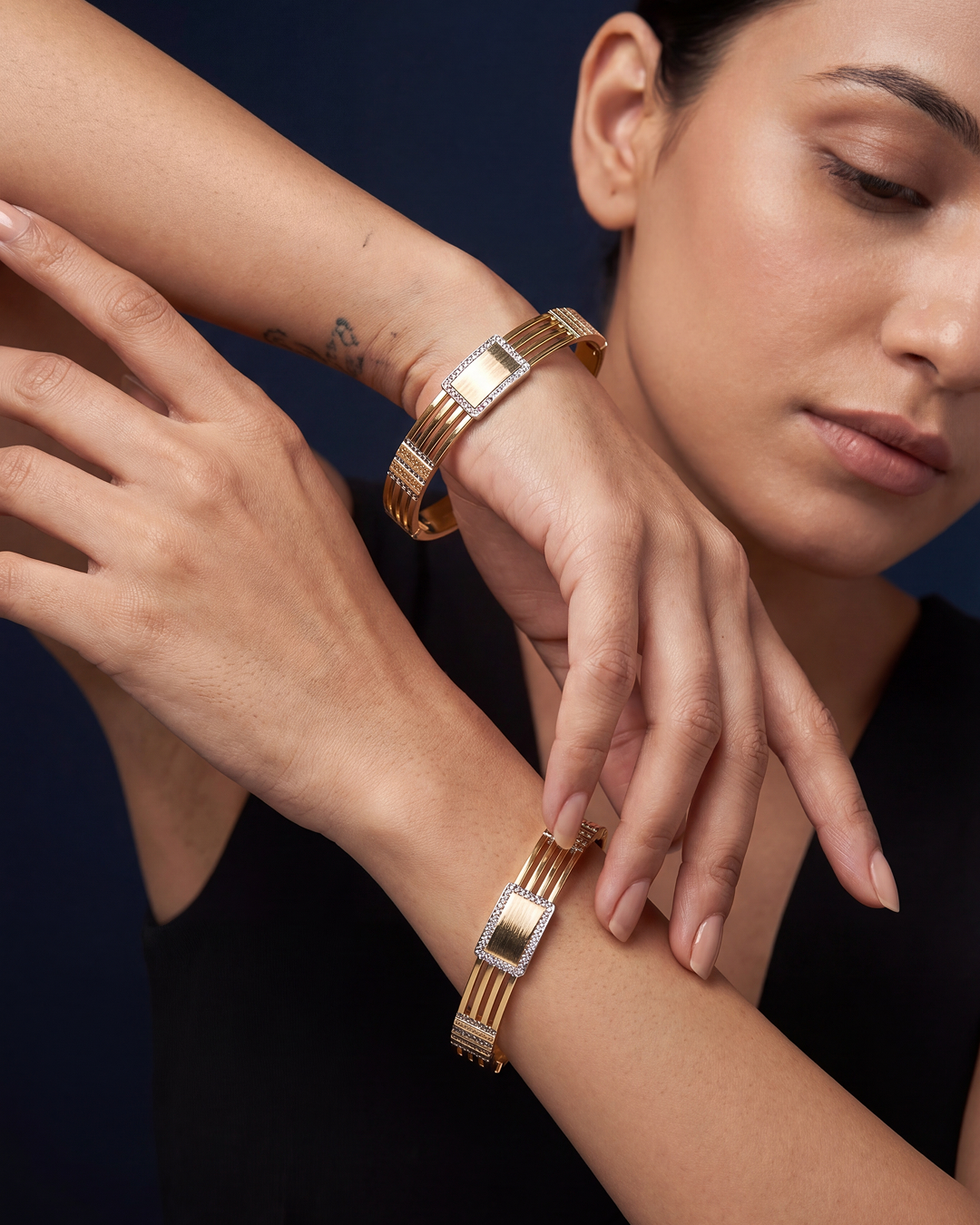 Uma Premium Two-tone Bangles