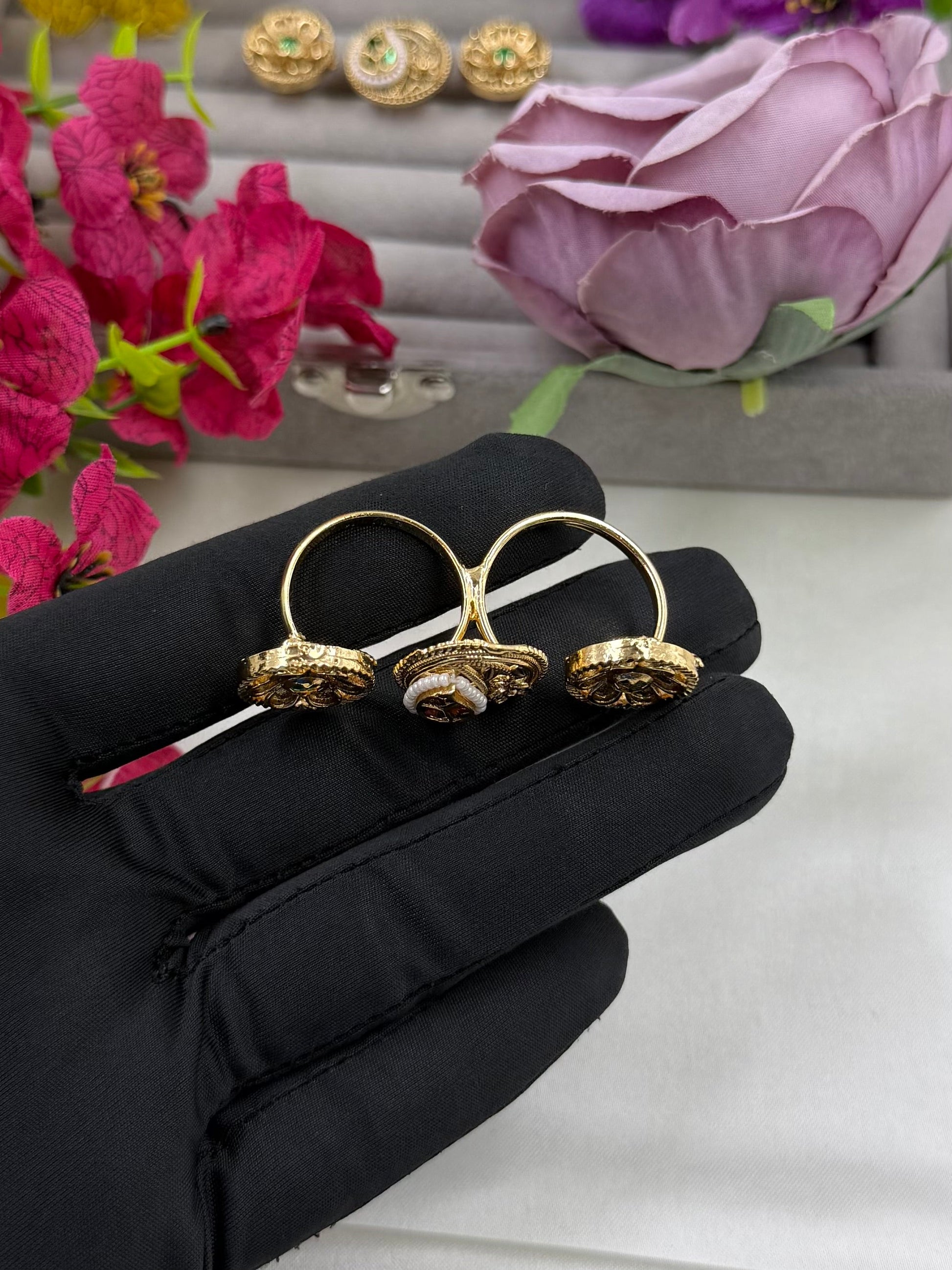 Pooja Finger Ring full product photo on plain background