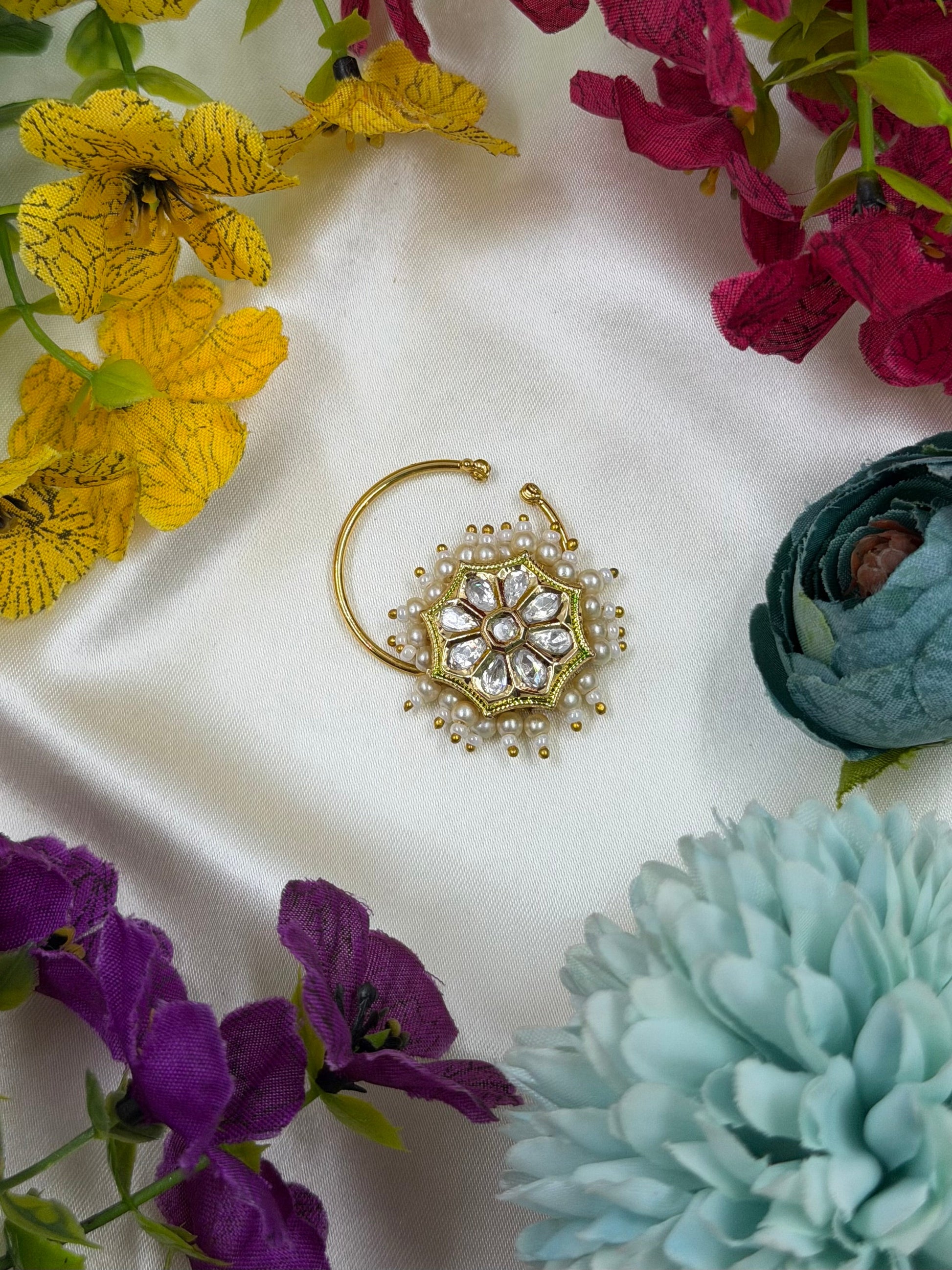 Chanda Nose Ring close-up view