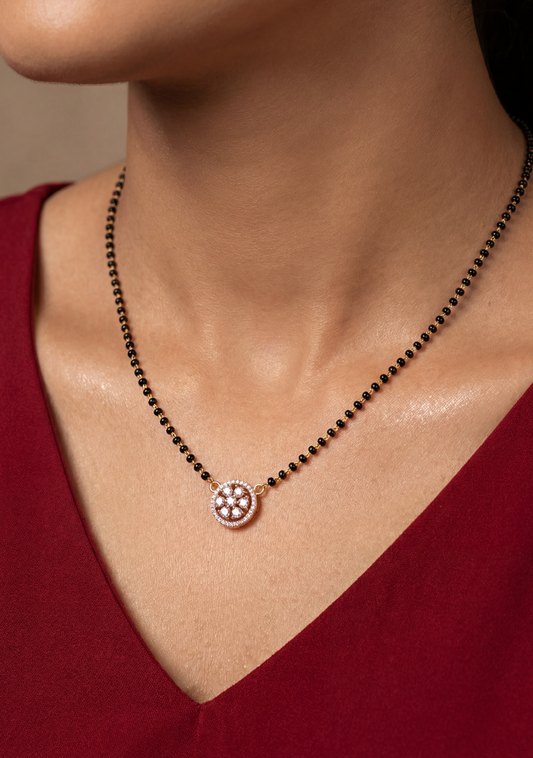 Sunburst Rose Gold Mangalsutra
