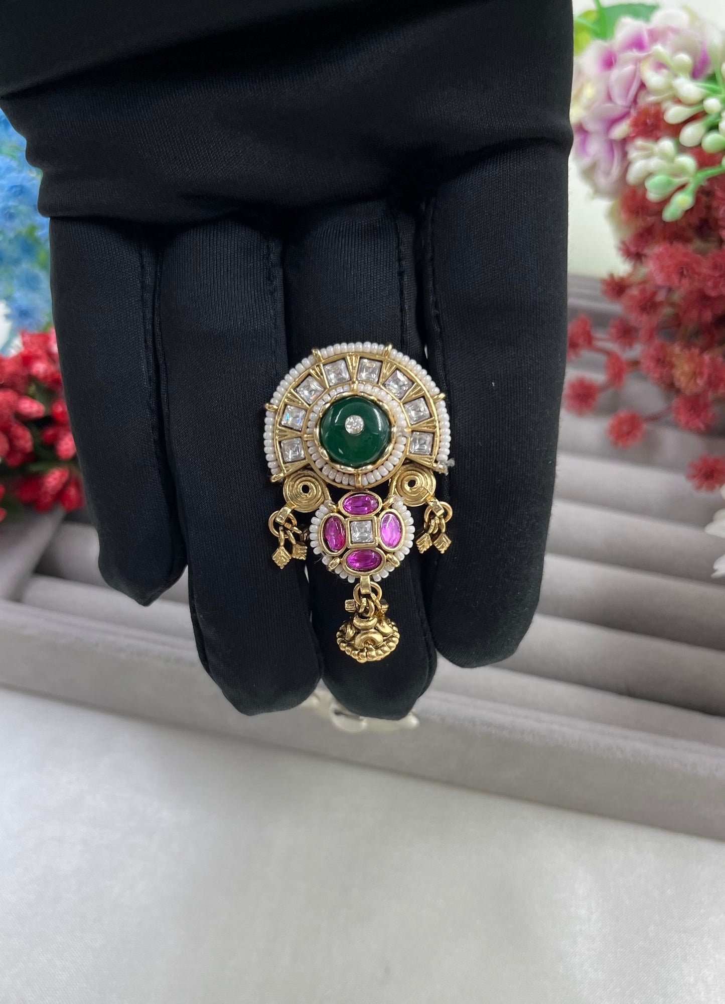 Aashka Choker Heritage Ring